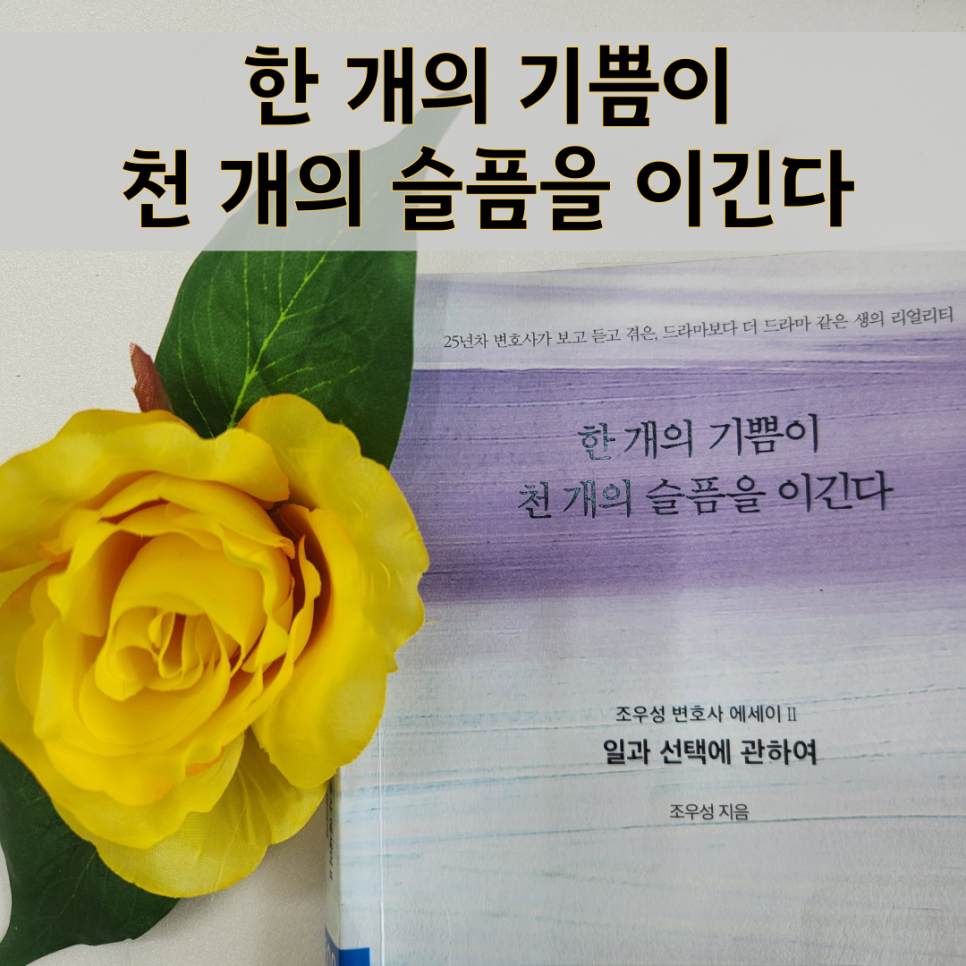 한 개의 기쁨이 천 개의 슬픔을 이긴다